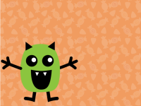Halloween Monster With Copy Space
