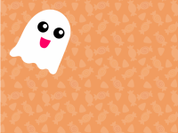Halloween Ghost With Copy Space