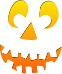 Transparent Halloween Pumpkin Face