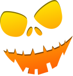 Transparent Halloween Pumpkin Face