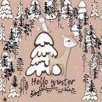 Deer Winter Poster