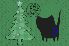 Christmas Cat Poster