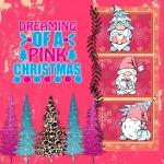 Gnome Pink Christmas