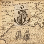 Old World Map And Anchor