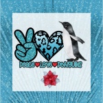 Peace, Love, Penguins Poster