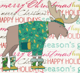 Christmas Moose Greeting