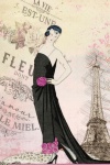 Vintage Flapper Woman Paris