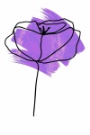 Line Art Simple Flower Art