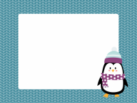 Penguin Frame Illustration