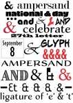 National Ampersand Day Sept 8