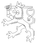Rampant Lion Symbol