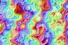 Rainbow Waves Background Colorful