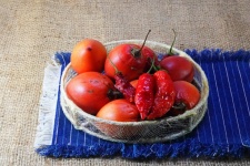 Ripe Tree Tomato Fruit In A Basket