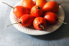 Ripe Tree Tomato Fruit On A Plate