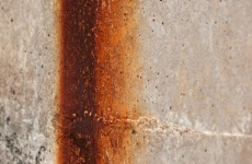 Rust Stain On A Concrete Surface