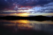 Sunset Sky Lake Nature