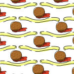 Spaghetti & Meatball Background PNG