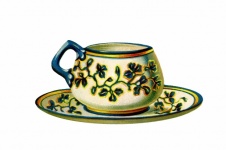 Tea Cup Vintage Clipart