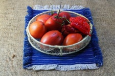 Tree Tomato Fruit & Red Chilis