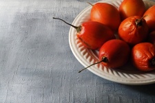 Tree Tomato Fruit On White Plate