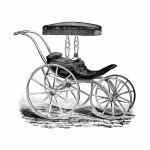 Victorian Baby Carriage Clipart