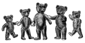 Vintage Bears Teddies Clipart