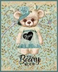 Vintage Teddy Bear Love Poster