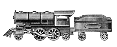 Vintage Train Railroad Clipart