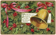Christmas Bell Holly Card