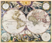 World Map Map Vintage Old