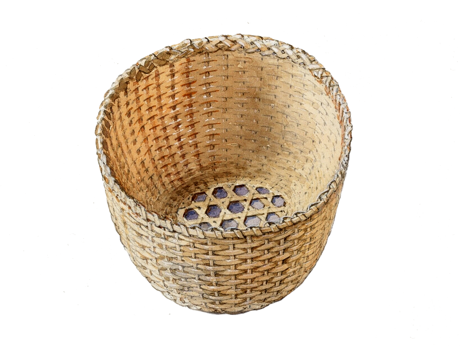 Clipart Wicker Basket Vintage Art