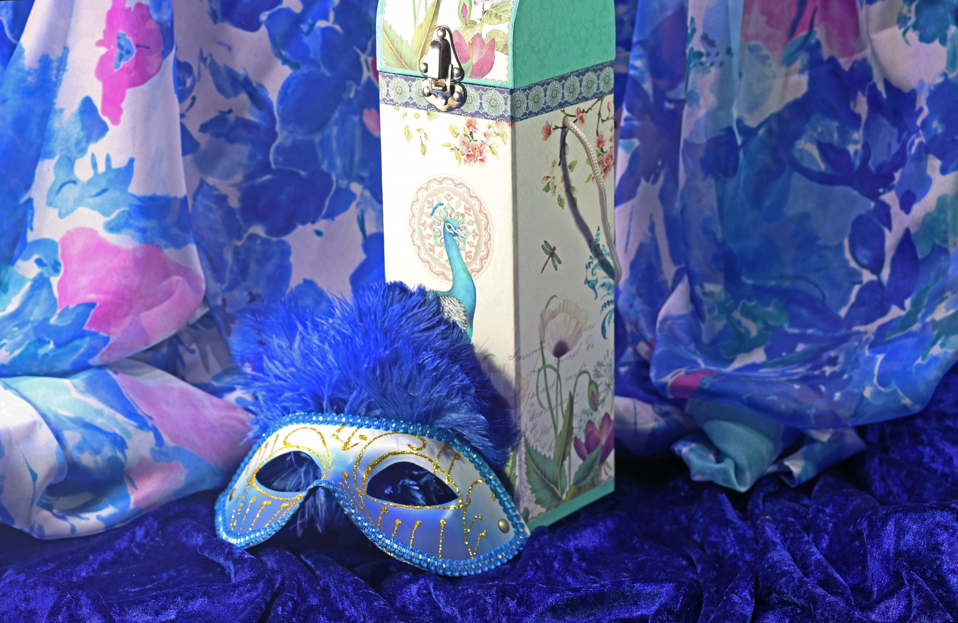 Decorative Mask And Ornate Box