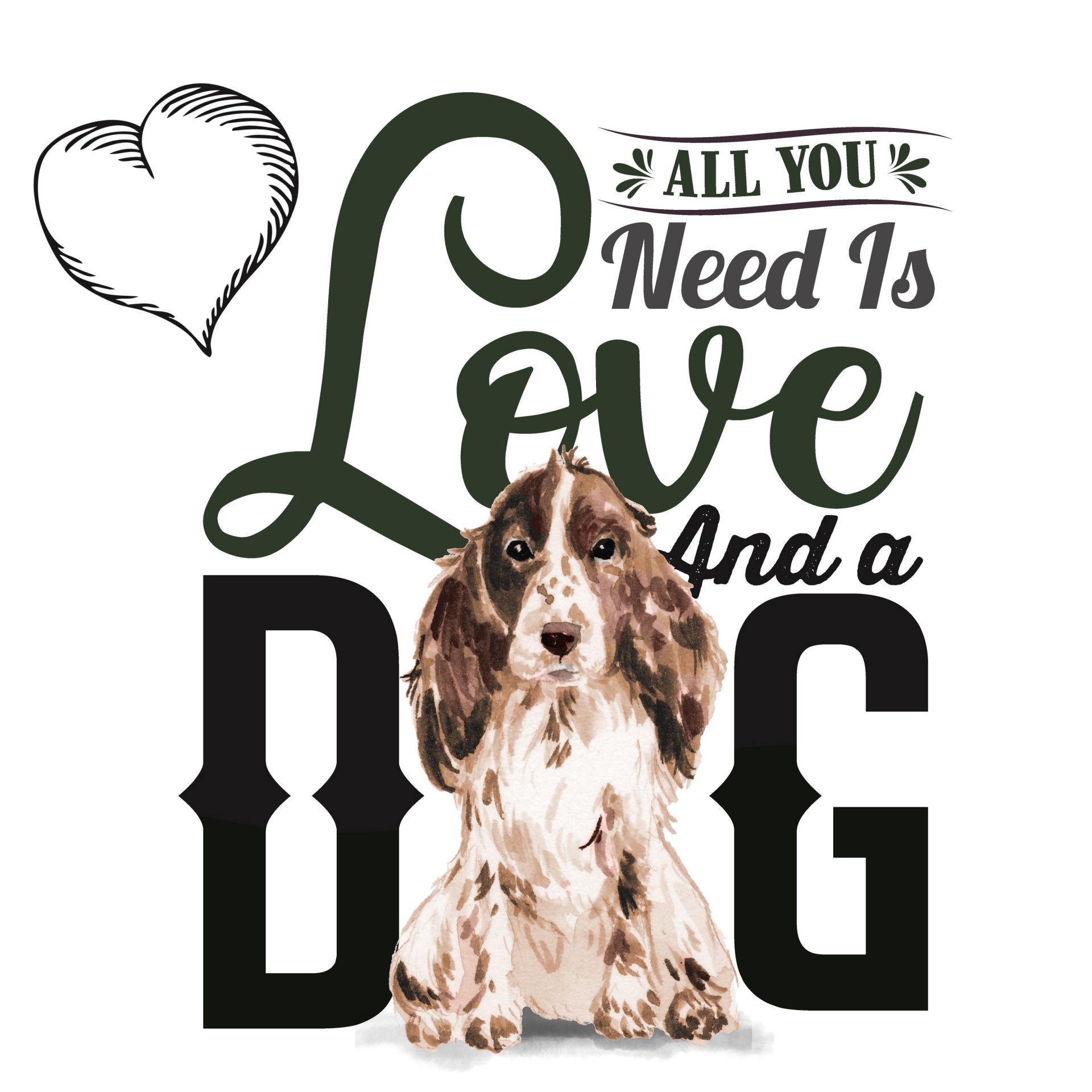 All You Need is Love and a Dog illustration