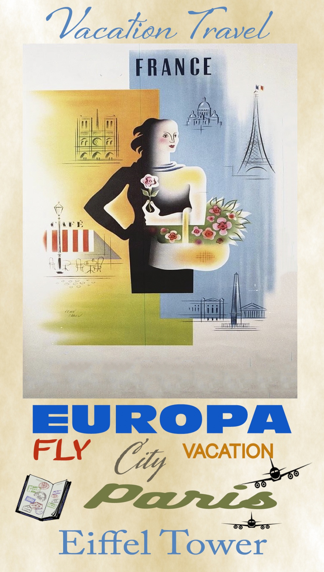 France Travel Poster