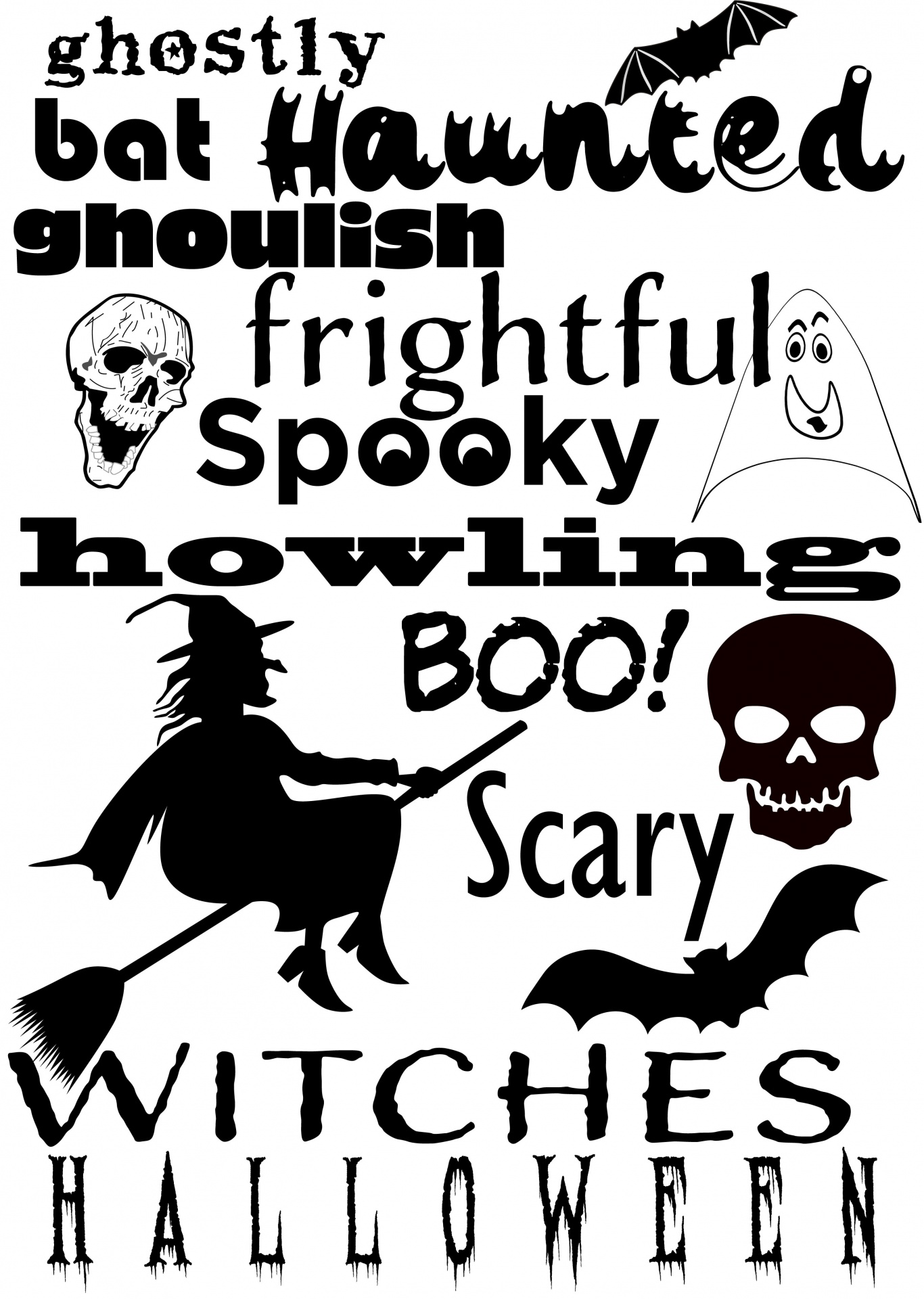 Halloween Word Art