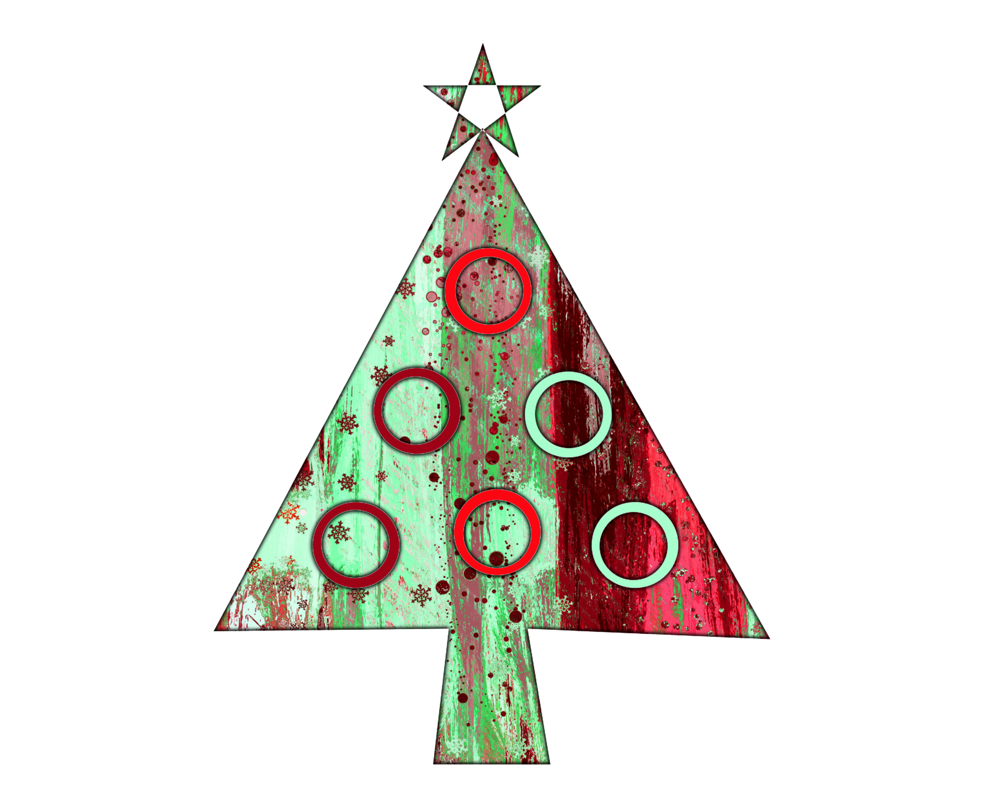 Contemporary Christmas Tree PNG