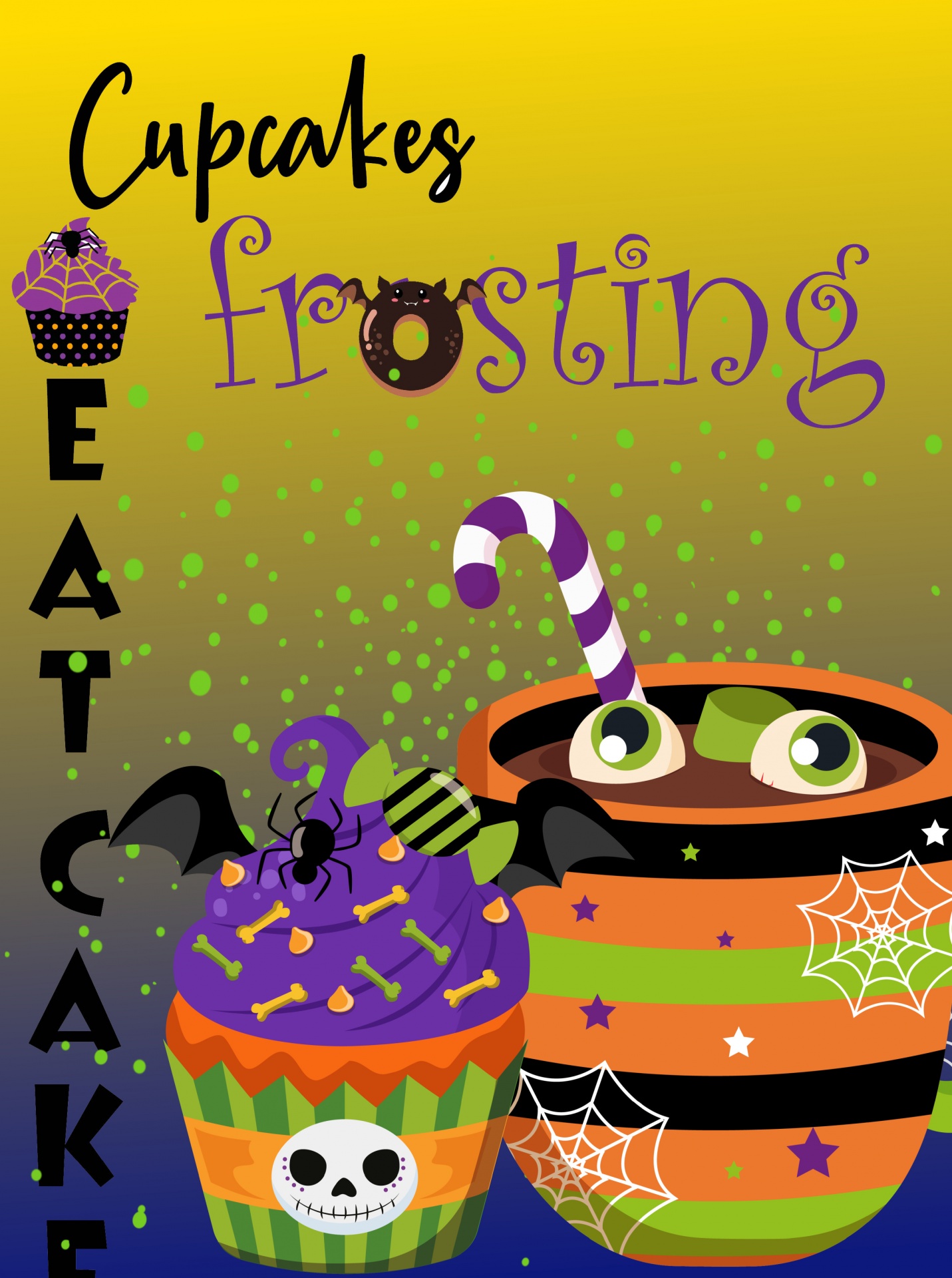 Halloween Cupcake Poster