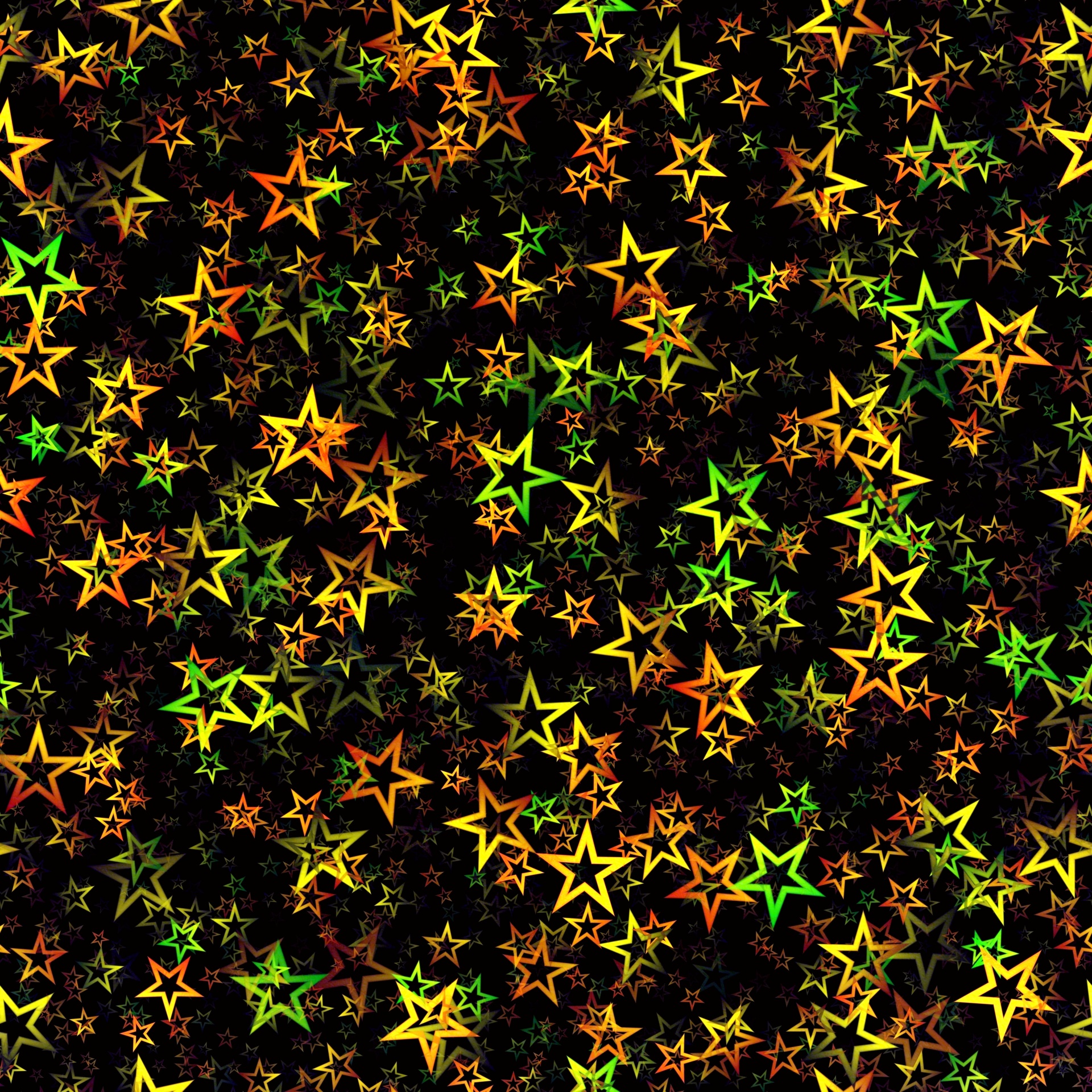 Star paper background pattern texture modern green gold red on black