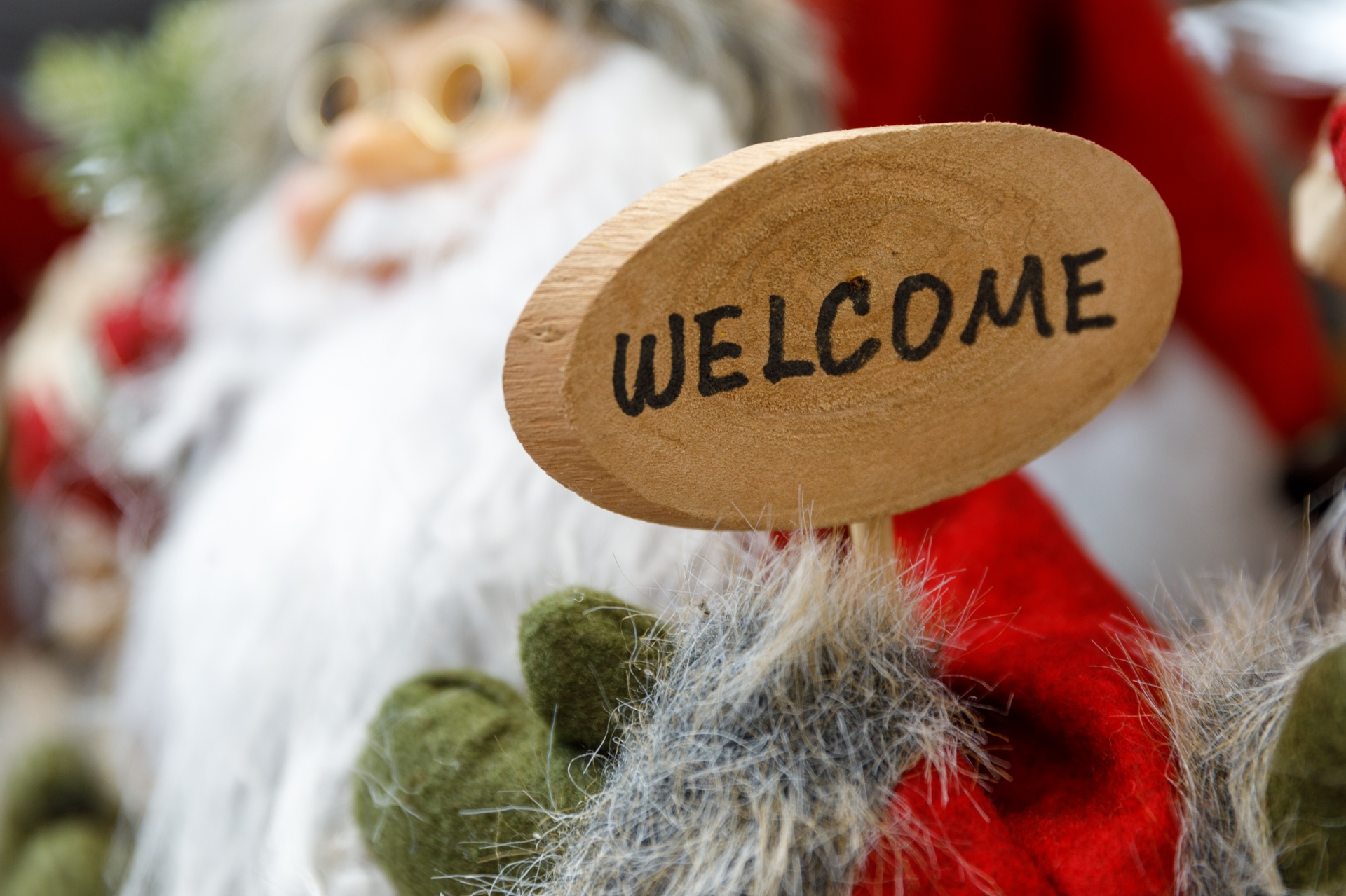 Welcome Santa Claus Sign