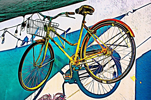 Estilo Artístico Colgante De Bicicleta Stock de Foto gratis - Public Domain  Pictures