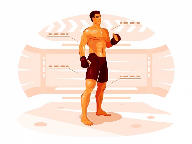 MMA Fighter Vector Free Stock Photo - Public Domain Pictures
