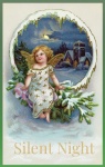 Angel Christmas Card Silent Night