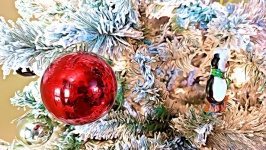 Artistic Bauble And Tree