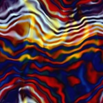Blue Red Yellow Abstract Waves