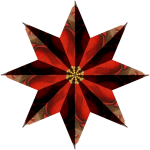 Christmas Star Mandala Background
