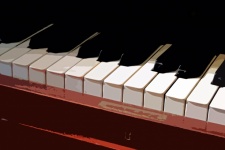 Cutout Image Of Keys On A Piano