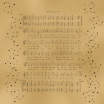 Digital Sheet Music Gold Background