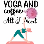 Yoga Coffee Poster