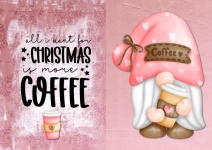 Christmas Coffee Girl Gnome