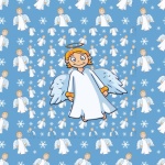 Angel Pattern Illustration